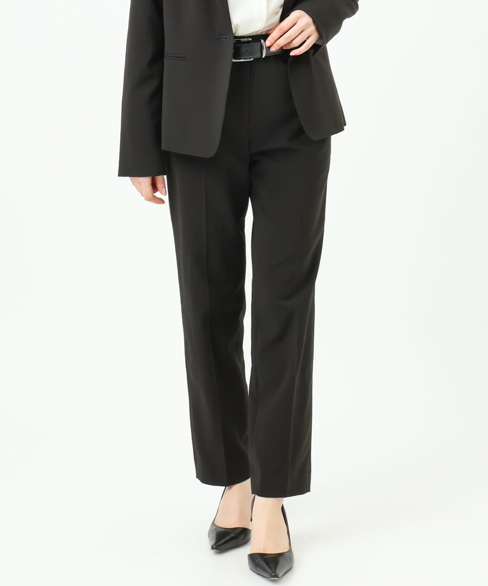 F6LDD01260 MICHEL KLEIN(小さいサイズ)(メゾン ドゥ サンク) [小さいサイズ][セットアップ対応]テーパードパンツ グレー