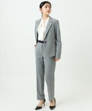 F6LDD01260 MICHEL KLEIN(小さいサイズ)(メゾン ドゥ サンク) [小さいサイズ][セットアップ対応]テーパードパンツ グレー