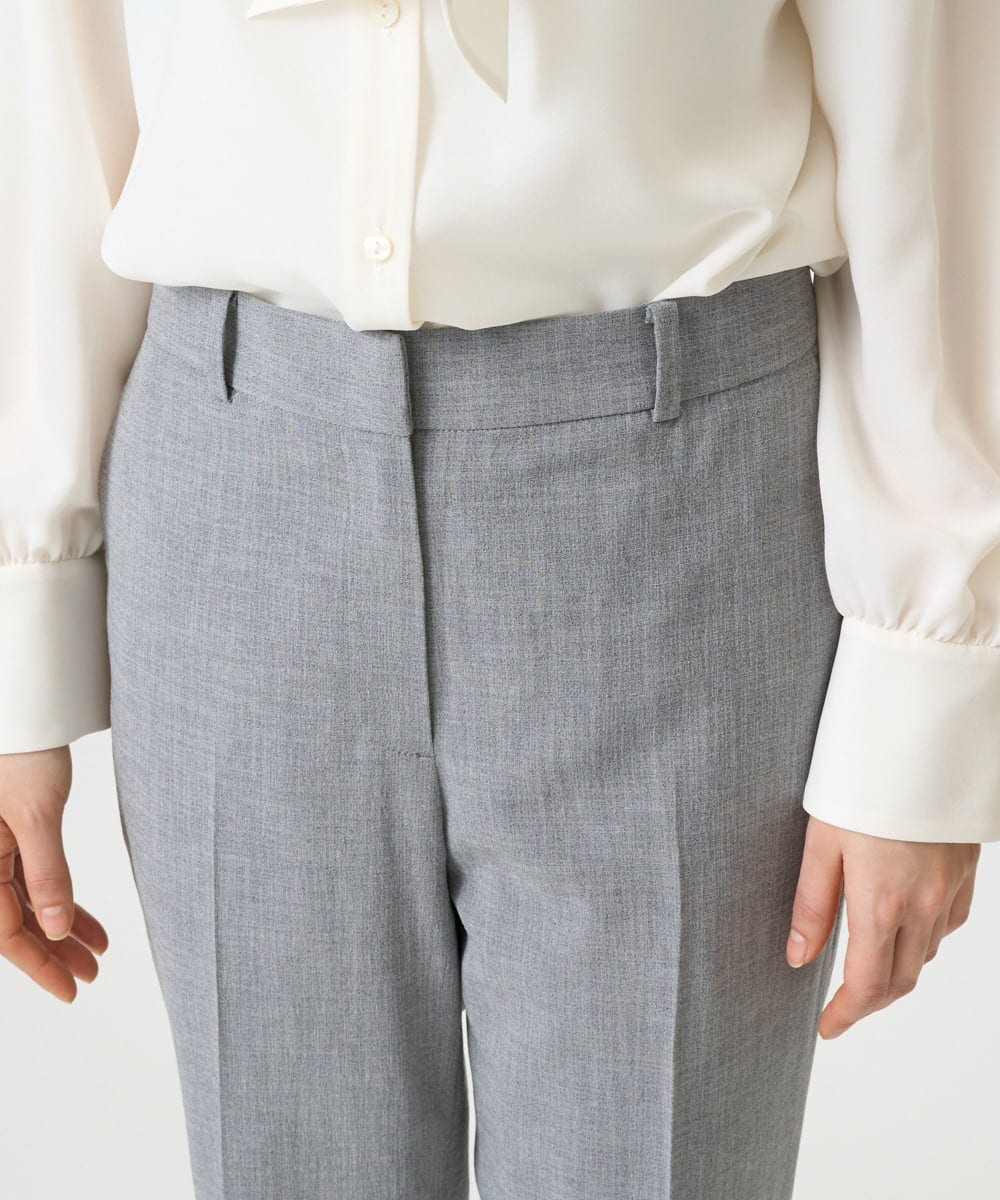 F6LDD01260 MICHEL KLEIN(小さいサイズ)(メゾン ドゥ サンク) [小さいサイズ][セットアップ対応]テーパードパンツ グレー