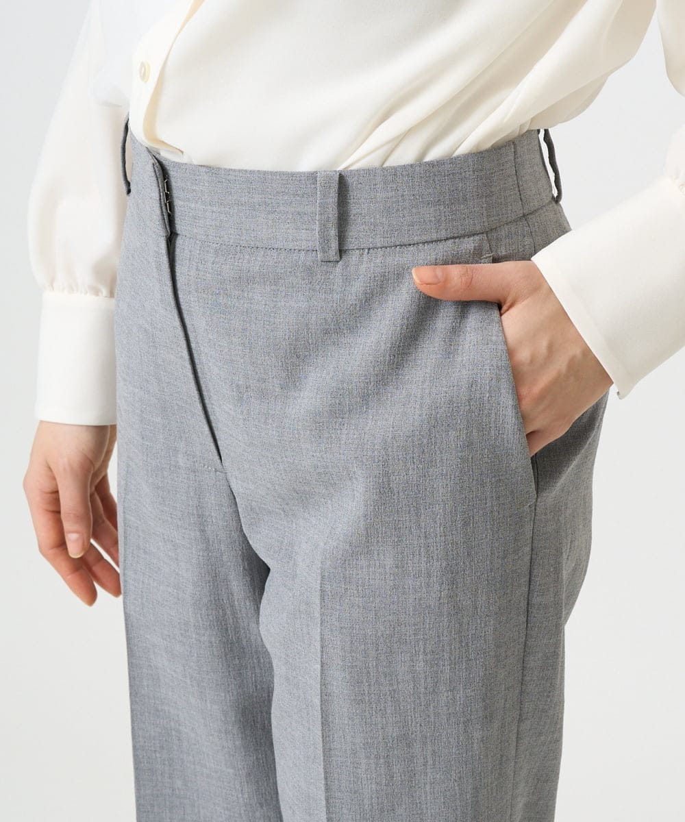 F6LDD01260 MICHEL KLEIN(小さいサイズ)(メゾン ドゥ サンク) [小さいサイズ][セットアップ対応]テーパードパンツ グレー