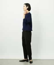 F6LDD01260 MICHEL KLEIN(小さいサイズ)(メゾン ドゥ サンク) [小さいサイズ][セットアップ対応]テーパードパンツ ブラック