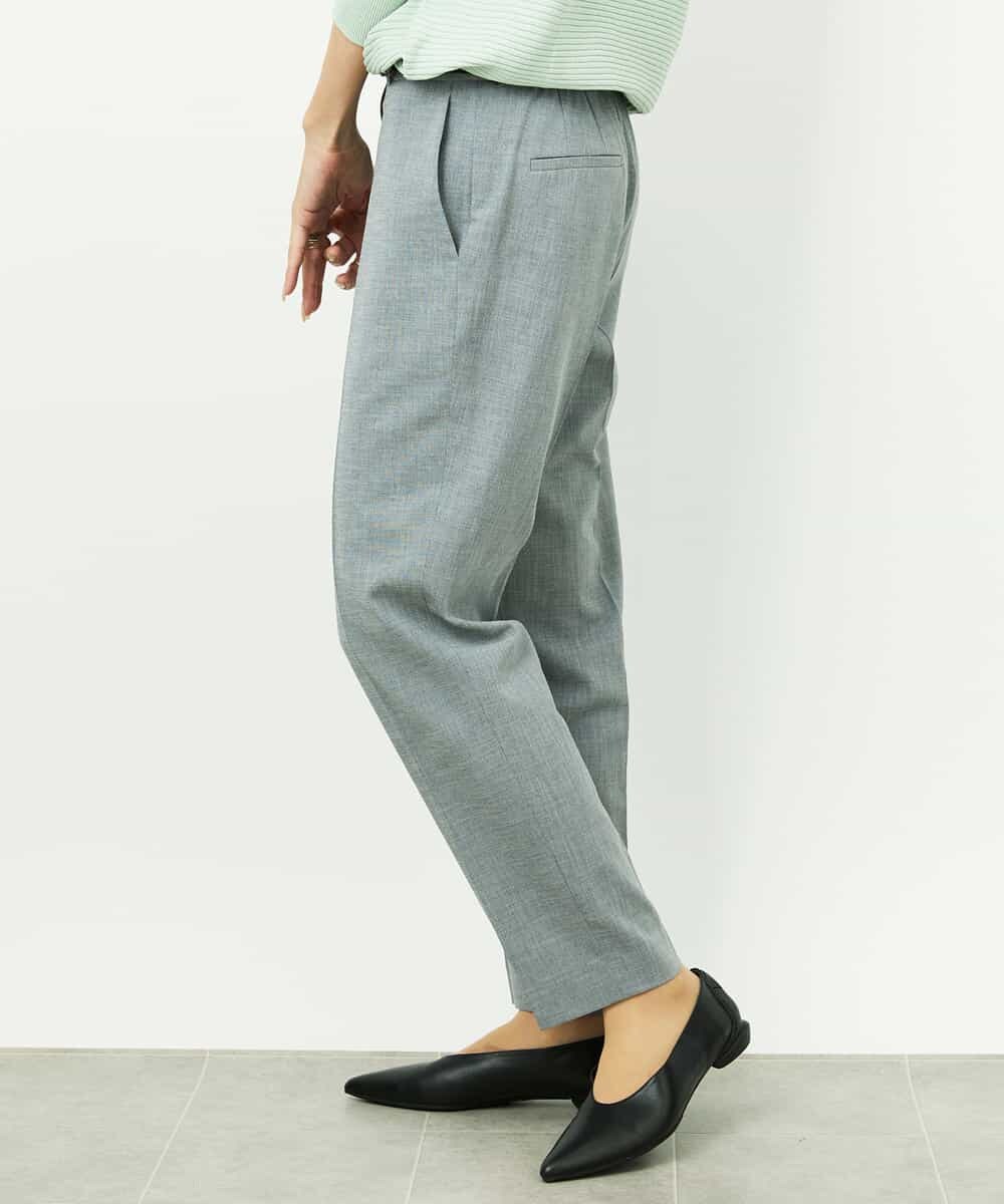 F6LDD01260 MICHEL KLEIN(小さいサイズ)(メゾン ドゥ サンク) [小さいサイズ][セットアップ対応]テーパードパンツ ブラック