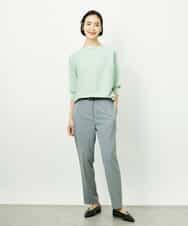 F6LDD01260 MICHEL KLEIN(小さいサイズ)(メゾン ドゥ サンク) [小さいサイズ][セットアップ対応]テーパードパンツ ブラック