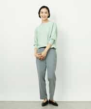 F6LDD01260 MICHEL KLEIN(小さいサイズ)(メゾン ドゥ サンク) [小さいサイズ][セットアップ対応]テーパードパンツ ブラック