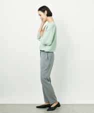 F6LDD01260 MICHEL KLEIN(小さいサイズ)(メゾン ドゥ サンク) [小さいサイズ][セットアップ対応]テーパードパンツ ブラック