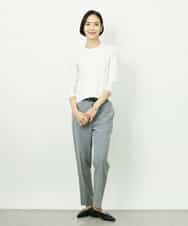 F6LDD01260 MICHEL KLEIN(小さいサイズ)(メゾン ドゥ サンク) [小さいサイズ][セットアップ対応]テーパードパンツ ブラック