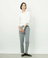 F6LDD01260 MICHEL KLEIN(小さいサイズ)(メゾン ドゥ サンク) [小さいサイズ][セットアップ対応]テーパードパンツ ブラック