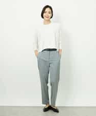 F6LDD01260 MICHEL KLEIN(小さいサイズ)(メゾン ドゥ サンク) [小さいサイズ][セットアップ対応]テーパードパンツ ブラック