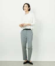 F6LDD01260 MICHEL KLEIN(小さいサイズ)(メゾン ドゥ サンク) [小さいサイズ][セットアップ対応]テーパードパンツ ブラック