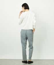 F6LDD01260 MICHEL KLEIN(小さいサイズ)(メゾン ドゥ サンク) [小さいサイズ][セットアップ対応]テーパードパンツ ブラック