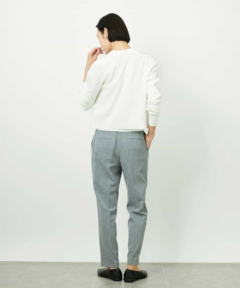 F6LDD01260 MICHEL KLEIN(小さいサイズ)(メゾン ドゥ サンク) [小さいサイズ][セットアップ対応]テーパードパンツ ブラック