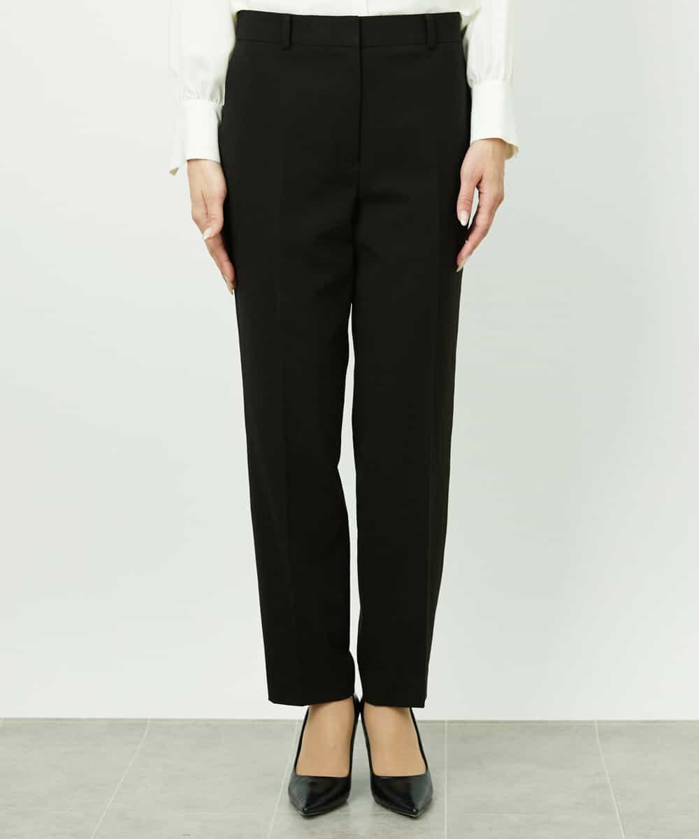 F6LDD01260 MICHEL KLEIN(小さいサイズ)(メゾン ドゥ サンク) [小さいサイズ][セットアップ対応]テーパードパンツ ブラック