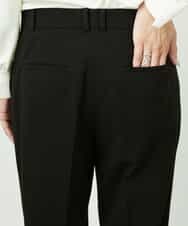 F6LDD01260 MICHEL KLEIN(小さいサイズ)(メゾン ドゥ サンク) [小さいサイズ][セットアップ対応]テーパードパンツ ブラック