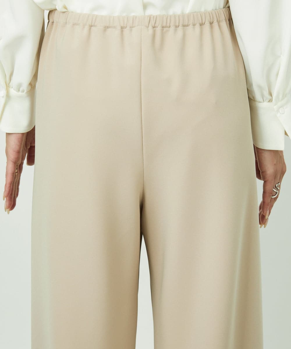 F6LDD02220 MICHEL KLEIN(小さいサイズ)(メゾン ドゥ サンク) [小さいサイズ][コージーボトム]シームレスワイドパンツ ライトグレー