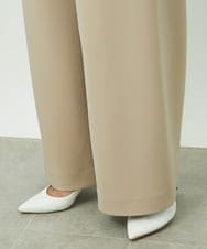 F6LDD02220 MICHEL KLEIN(小さいサイズ)(メゾン ドゥ サンク) [小さいサイズ][コージーボトム]シームレスワイドパンツ ライトグレー