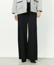 F6LDD02220 MICHEL KLEIN(小さいサイズ)(メゾン ドゥ サンク) [小さいサイズ][コージーボトム]シームレスワイドパンツ ライトグレー