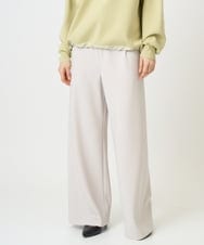 F6LDD02220 MICHEL KLEIN(小さいサイズ)(メゾン ドゥ サンク) [小さいサイズ][コージーボトム]シームレスワイドパンツ ライトグレー