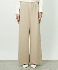 F6LDD02220 MICHEL KLEIN(小さいサイズ)(メゾン ドゥ サンク) [小さいサイズ][コージーボトム]シームレスワイドパンツ ライトグレー