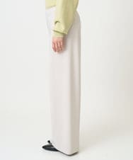 F6LDD02220 MICHEL KLEIN(小さいサイズ)(メゾン ドゥ サンク) [小さいサイズ][コージーボトム]シームレスワイドパンツ ライトグレー