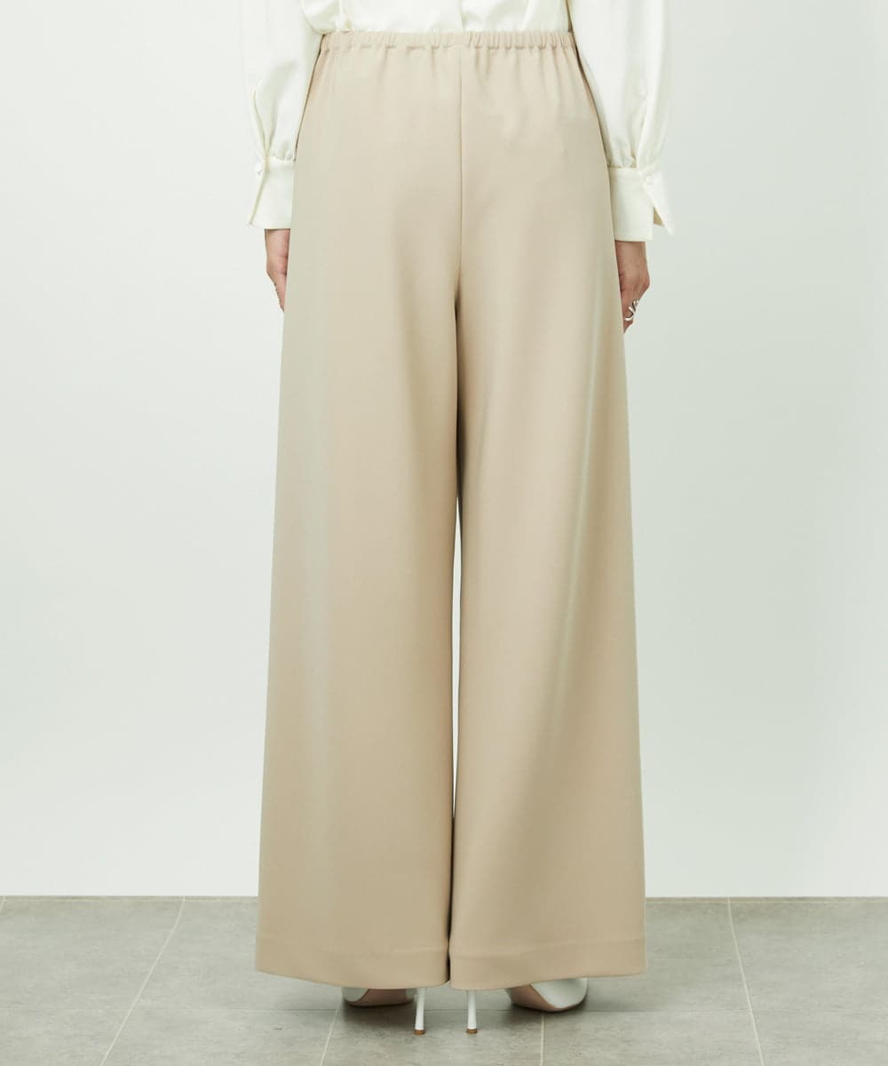 F6LDD02220 MICHEL KLEIN(小さいサイズ)(メゾン ドゥ サンク) [小さいサイズ][コージーボトム]シームレスワイドパンツ ライトグレー