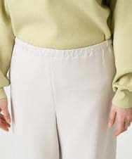 F6LDD02220 MICHEL KLEIN(小さいサイズ)(メゾン ドゥ サンク) [小さいサイズ][コージーボトム]シームレスワイドパンツ ライトグレー