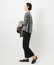 F6LDD11230 MICHEL KLEIN(小さいサイズ)(メゾン ドゥ サンク) [小さいサイズ][2WAYストレッチ]定番ワイドパンツ ライトグレー