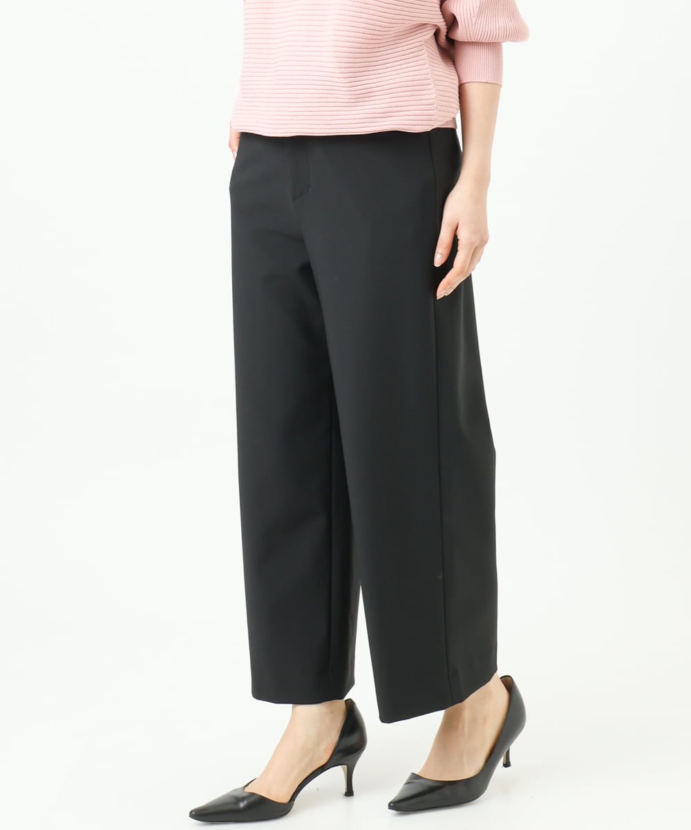 F6LDD11230 MICHEL KLEIN(小さいサイズ)(メゾン ドゥ サンク) [小さいサイズ][2WAYストレッチ]定番ワイドパンツ ライトグレー