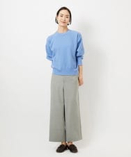 F6LDD11230 MICHEL KLEIN(小さいサイズ)(メゾン ドゥ サンク) [小さいサイズ][2WAYストレッチ]定番ワイドパンツ ライトグレー