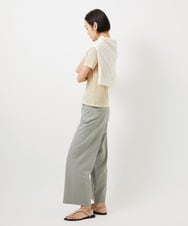 F6LDD11230 MICHEL KLEIN(小さいサイズ)(メゾン ドゥ サンク) [小さいサイズ][2WAYストレッチ]定番ワイドパンツ ライトグレー