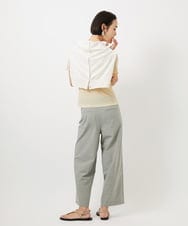 F6LDD11230 MICHEL KLEIN(小さいサイズ)(メゾン ドゥ サンク) [小さいサイズ][2WAYストレッチ]定番ワイドパンツ ライトグレー