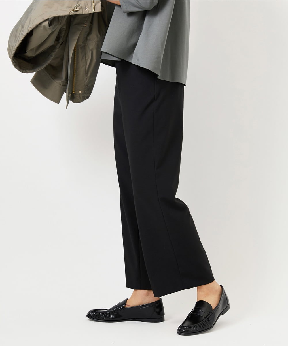 F6LDD11230 MICHEL KLEIN(小さいサイズ)(メゾン ドゥ サンク) [小さいサイズ][2WAYストレッチ]定番ワイドパンツ ライトグレー