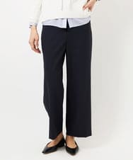 F6LDD11230 MICHEL KLEIN(小さいサイズ)(メゾン ドゥ サンク) [小さいサイズ][2WAYストレッチ]定番ワイドパンツ ライトグレー