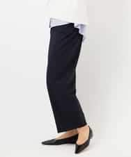 F6LDD11230 MICHEL KLEIN(小さいサイズ)(メゾン ドゥ サンク) [小さいサイズ][2WAYストレッチ]定番ワイドパンツ ブラック