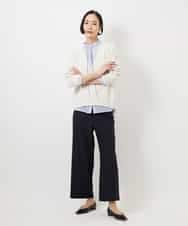 F6LDD11230 MICHEL KLEIN(小さいサイズ)(メゾン ドゥ サンク) [小さいサイズ][2WAYストレッチ]定番ワイドパンツ ブラック