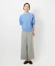 F6LDD11230 MICHEL KLEIN(小さいサイズ)(メゾン ドゥ サンク) [小さいサイズ][2WAYストレッチ]定番ワイドパンツ ブラック