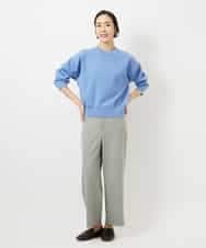 F6LDD11230 MICHEL KLEIN(小さいサイズ)(メゾン ドゥ サンク) [小さいサイズ][2WAYストレッチ]定番ワイドパンツ ブラック