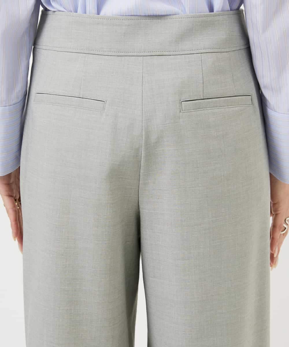 F6LDD11230 MICHEL KLEIN(小さいサイズ)(メゾン ドゥ サンク) [小さいサイズ][2WAYストレッチ]定番ワイドパンツ ブラック