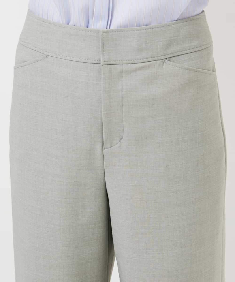 F6LDD11230 MICHEL KLEIN(小さいサイズ)(メゾン ドゥ サンク) [小さいサイズ][2WAYストレッチ]定番ワイドパンツ ブラック