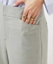 F6LDD11230 MICHEL KLEIN(小さいサイズ)(メゾン ドゥ サンク) [小さいサイズ][2WAYストレッチ]定番ワイドパンツ ブラック