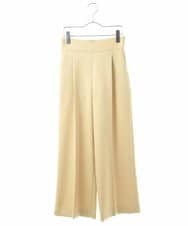F6LDM17220 MICHEL KLEIN(小さいサイズ)(メゾン ドゥ サンク) 【洗える】ハイウエストワイドストレートパンツ ライトブルー