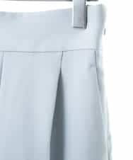 F6LDM17220 MICHEL KLEIN(小さいサイズ)(メゾン ドゥ サンク) 【洗える】ハイウエストワイドストレートパンツ ライトブルー