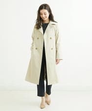 F6LDS05230 MICHEL KLEIN(小さいサイズ)(メゾン ドゥ サンク) [小さいサイズ]トリコットカノコテーパードパンツ（セットアップ対応） グレー(92)