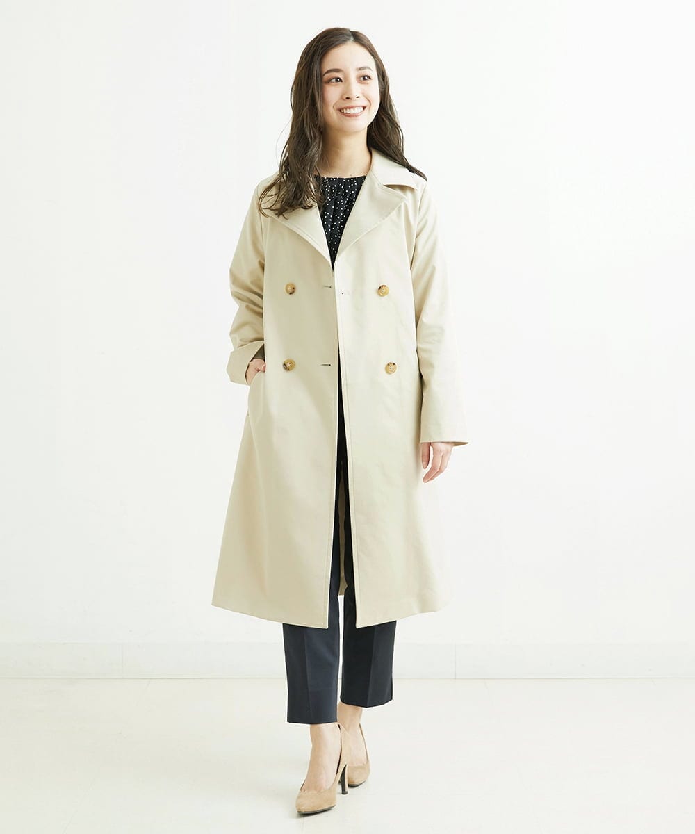 F6LDS05230 MICHEL KLEIN(小さいサイズ)(メゾン ドゥ サンク) [小さいサイズ]トリコットカノコテーパードパンツ（セットアップ対応） グレー(92)