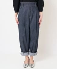 F6LDV13230 MICHEL KLEIN(小さいサイズ)(メゾン ドゥ サンク) [小さいサイズ]デニムライクルーズラインパンツ ネイビー(57)