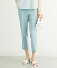 F6LFS24200 MICHEL KLEIN(小さいサイズ)(メゾン ドゥ サンク) [小さいサイズ]ドライギャバスリムストレッチテーパードパンツ/人気 ミントブルー(50)