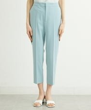 F6LFS24200 MICHEL KLEIN(小さいサイズ)(メゾン ドゥ サンク) [小さいサイズ]ドライギャバスリムストレッチテーパードパンツ/人気 ミントブルー(50)