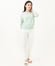 F6LGB13190 MICHEL KLEIN(小さいサイズ)(メゾン ドゥ サンク) [小さいサイズ]ストレッチスリムパンツ ホワイト