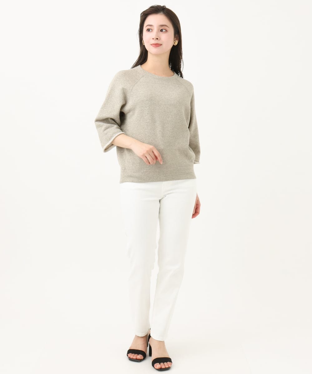 F6LGB13190 MICHEL KLEIN(小さいサイズ)(メゾン ドゥ サンク) [小さいサイズ]ストレッチスリムパンツ ホワイト