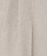 F6LGD05290 MICHEL KLEIN(小さいサイズ)(メゾン ドゥ サンク) [小さいサイズ][セットアップ対応]ツイードライク　ワイドパンツ ベージュ