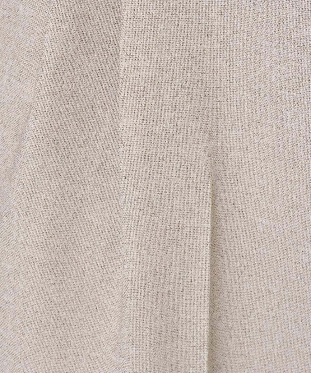 F6LGD05290 MICHEL KLEIN(小さいサイズ)(メゾン ドゥ サンク) [小さいサイズ][セットアップ対応]ツイードライク　ワイドパンツ ベージュ